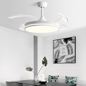 Invisible Fan Light Led Ceiling Fan Light For Living Room Bedroom 10-15 Sqm Zhongshan Full Spectrum Silent Operation - Product Image 1
