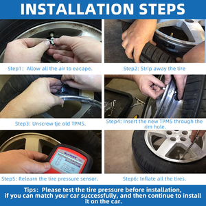 Nuevo Sensor TPMS 68249197AA 68239720AA Preprogramado 433MHz Sistema de Monitoreo de Presión de Neumáticos Repuesto 2014-2018 para Jeep 1500 - Product Image 6