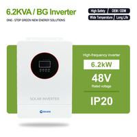 Invertisseur solaire hybride Winunik 6,2 kW 48 V CC 80 A Courant de charge >93% d'efficacité Invertisseur solaire hors réseau pour système solaire domestique