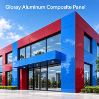 Panneau composite en aluminium blanc brillant de 4 mm avec revêtement FEVE pour revêtement mural extérieur