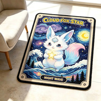 Tapis personnalisés en forme d'anime, tapis imprimés originaux, tapis antidérapants en peluche douce, tapis de jeu de cartes à collectionner, tapis de dessin animé