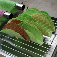 Mini Máquina para Hacer Tacos Mexicanos de Acero Inoxidable, 2000W, 110/220V, 1 Año de Garantía, Máquina para Hacer Helados Fritos y Rollos de Leche con Frutas