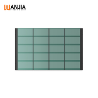 Porte de garage moderne en aluminium sur mesure WANJIA, porte de garage en verre miroir, porte de garage panoramique