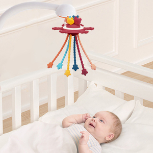 Jouet de Dentition Sensoriel <span class=keywords><strong>Montessori</strong></span> en Silicone pour Bébé, Jouet Interactif, Sans Bpa - Product Image 4