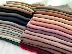 Zifeng OEM Hijab Soie De Medine scialle musulmano personalizzato in seta plissettata foulard in raso Hijab - Product Image 2