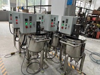 Machine de fabrication de savon liquide à prix d'usine, petit homogénéisateur mélangeur, équipement d'homogénéisation ABB à rotor et stator à cisaillement élevé
