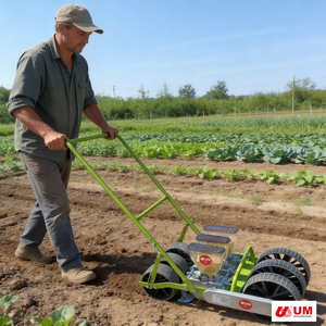 Semoir manuel UM pour légumes, 1 à 6 rangs, espacement réglable, entièrement métallique, durable, moteur agricole, semis de précision haute performance - Product Image 3