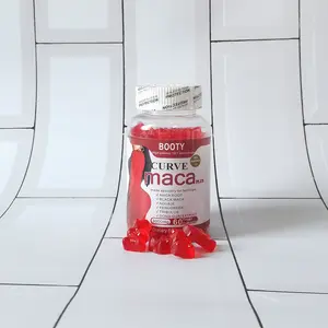 Meilleure étiquette privée d'amélioration complète des fesses 10x60pieces bouteilles b12 gummies pour l'élargissement des fesses et des hanches