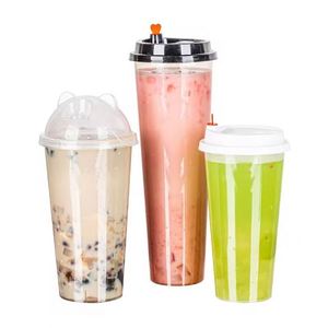 Vasos Desechables de Plástico PP Rígido de 16oz 500ml 90mm con Logotipo Personalizado para Bebidas Calientes/Frías, Café, Jugos, para Llevar, para Fiestas - Product Image 4