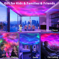   Mini projecteur LED astronaute pour chambre à coucher, lampe de projection colorée, ornement de cadeau, projecteur de ciel étoilé