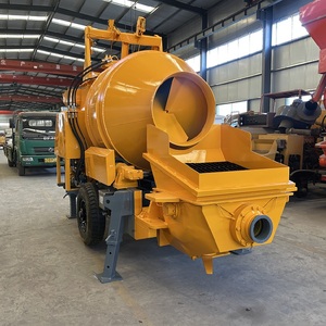 Bétonnière diesel portable MINLE avec pompe / Bétonnière mobile auto-chargeante <span class=keywords><strong>mini</strong></span> JBTS40 avec pompe à béton pour la construction - Product Image 2
