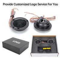 Tweeter Sutra 1 Inch 25mm untuk Audio Mobil, Tweeter Film Sutra Magnetik Neodymium Aluminium, subwoofer audio mobil
