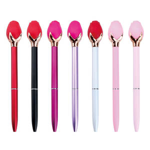 Bolígrafo Publicitario Creativo BECOL con Forma de Rosa, Elegante Bolígrafo de Plástico con Diseño Floral para Regalos de San Valentín para Damas - Product Image 1