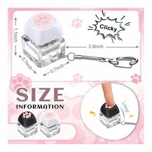 Porte-clés anti-stress en silicone CNC de luxe, léger, pour clavier mécanique, pour les passionnés et les collectionneurs, emballage en sachet OPP - Product Image 5