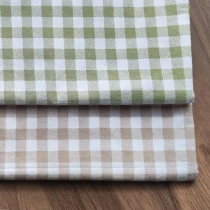 Parure <span class=keywords><strong>de</strong></span> lit en coton lavé 100% teint en fil à carreaux vichy classiques, luxueuse, respirante et douce, pour lit Queen et King Size - Product Image 4