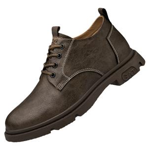 Zapatos Casuales Retro de Estilo Británico para Hombre, Primavera Verano, para Todas las Temporadas, de Cuero, de Punta Ancha, con Aumento de Altura Invisible de 8 cm - Product Image 5