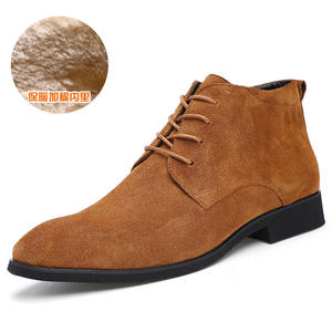 Botas Grandes para Hombre 38-48, Diseño de Cuero de Ante Vacuno, Zapatos Impermeables Antideslizantes, Botas de Invierno para Hombre, Botas Casuales para Hombre - Product Image 3