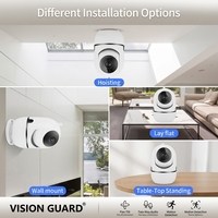 Cámara de Seguridad Inteligente TUYA Multiusos para el Hogar con Visión Nocturna, Detección de Movimiento y Control por Aplicación, Fácil Instalación