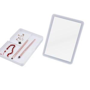 Bán Chạy Từ Nhà Máy Túi Đựng Đồ Trang Điểm <span class=keywords><strong>X</strong></span>ách Tay Trang Trí Có Đèn LED Gương Khung Nhựa Gương Mỹ Phẩm Có Ngăn Đựng Đồ Du Lịch - Product Image 4
