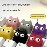 Custom Epoxy Resin Demon Theme Keycaps Black/Blue/Pink Single ESC Keycaps for Fidget Toy and Mx Switch Mechanical Keyboard