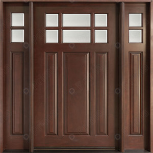 ประตูไม้แข็งสไตล์จีนที่เรียบง่ายทันสมัยสำหรับห้องนอนภายในประตูอบประตูไม้โอ๊คไทยด้วยมือสำหรับวิลล่าล็อกที่บริสุทธิ์ - Product Image 3