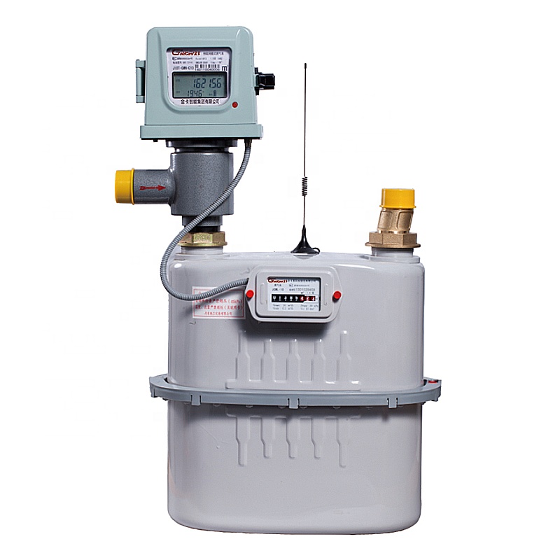 Предоплата от IC-карты, промышленный диафрагменный измеритель газа, сталь