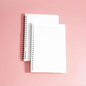 Stocked A4 A5 Size White Paper Cover Sublimation Blanks Customized Colors 360 Lay-Flat Spiral <b>Notebook</b> Journal - Product Image 4