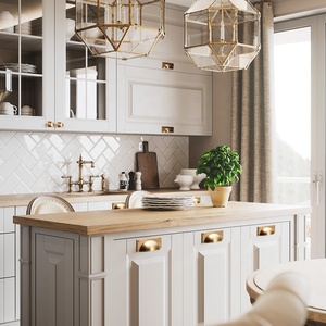 YONFIA 3712ARTS Wholesale Luxury Traditional Design Kitchen Furniture <strong>Drawer</strong> Handle <strong>Pull</strong> Rose <strong>Gold</strong> Cabinet Cup <strong>Pull</strong> Handle - Product Image 5