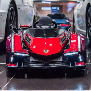 Power Ride Lanbo 电动汽车儿童车双电机 12V 驱动 LED 电动玩具儿童骑乘车防撞杆幼儿车 - Product Image 5