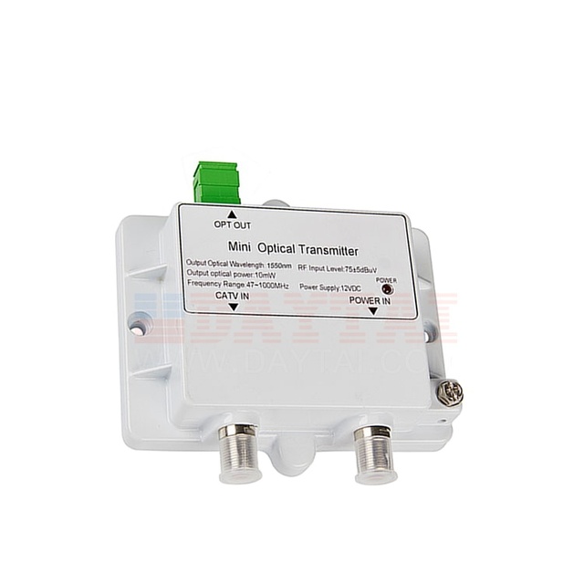 Daytai 15KM Transmission Micro 1550nm CATV FTTH Optical Tx Mini Transmitter