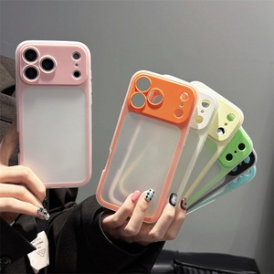 เคสโทรศัพท์แบบใสกันกระแทก 2-in-1 สีมาการองเนื้อแมท ให้ความรู้สึกผิวสัมผัสเรียบเนียน ปกป้องเต็มรูปแบบ สำหรับ iPhone 17 16 15 14 Pro Max - Product Image 2