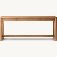Console d'entrée moderne de luxe en chêne massif pour salon