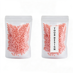 Perles de cire dure à base de colophane hypoallergéniques avec logo personnalisé pour l'épilation, cire dépilatoire en grains pour salon de beauté, vente en gros - Product Image 2