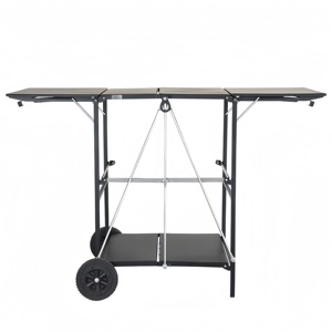 Mesa Plegable para Exteriores, Mesa de Picnic de Acero para Camping, Impermeable, Ultra JF-FT02, Estante para Mesa JF-FT02 - Product Image 1