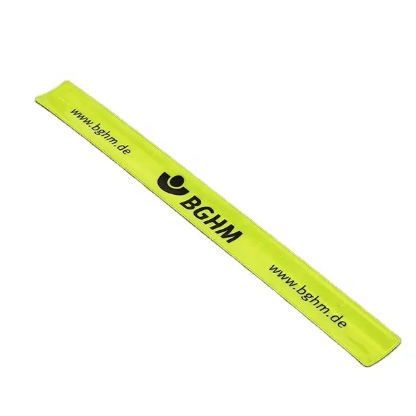 Logo personalizzato prisma Slap Reflector bande riflettenti braccialetti fluorescenti Slap bande riflettenti bracciale a scatto con polsino alla caviglia