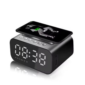 Lámpara Inteligente Inalámbrica LED Digital Portátil BT510, Radio Reloj Despertador con Micrófono Integrado V5.0, Altavoz de Plástico para Teléfono Móvil - Product Image 6