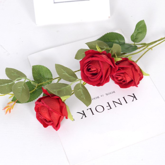 3 petites flanelle rose rouge vif