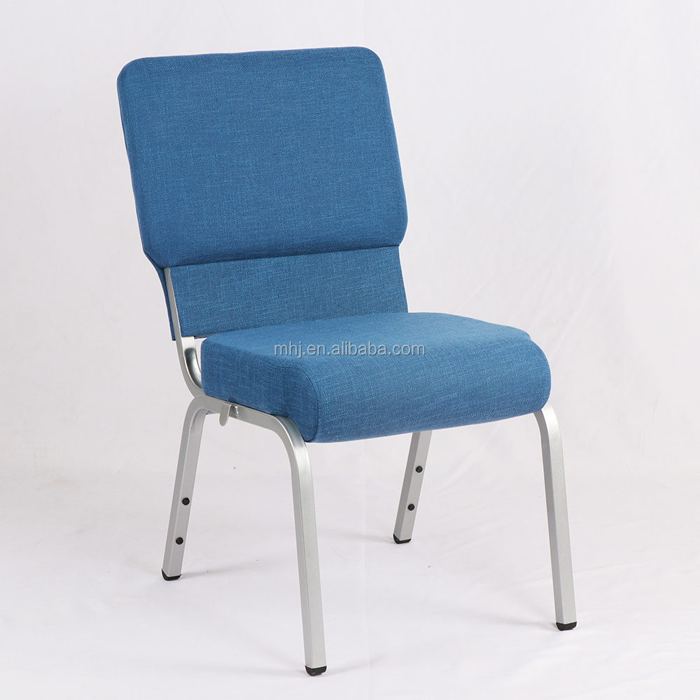 Водонепроницаемый огнестойкий темно-синий Штабелируемый стальной церковный стул для продажи