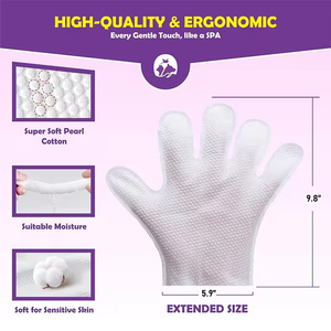 Benutzer definiertes Etikett 20 Count Ultra-Gentle Hypo allergenic Eco Friendly Organic Rinse Free Hunde und Katzen Haustier reinigung Feucht tücher Handschuhe - Product Image 5