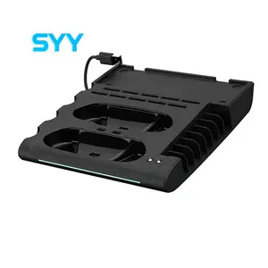 SYY Suporte multifuncional para controle de carregamento com economia de espaço, suporte de armazenamento de discos de jogos para Switch OLED