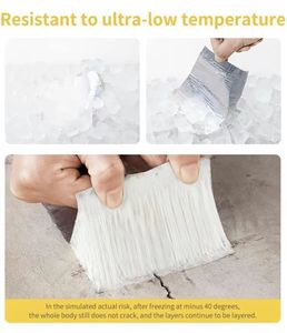 Ruban <span class=keywords><strong>de</strong></span> matériau imperméable en butyle auto-adhésif pour la réparation du toit Fissures Bungalow Évier <span class=keywords><strong>Piscine</strong></span> Autocollant étanche - Product Image 2