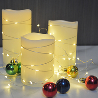 Bougies à cire led 3D sans flammes, ensemble de 12 pièces, minuterie ivoire, décoration à distance de la maison