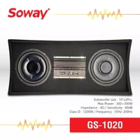 10 pouces 1200 watts 4 ohms bobine vocale unique Audio double chargé sous le siège Subwoofer haut-parleur boîtier pour BMW 740 son de voiture