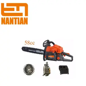 Motosserra Nantian 58cc 2300w portátil mão gasolina Chain Saw Stand para cortar madeira