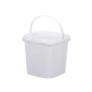 Biscuits Candy Snacks Storage Bucket 280ML ~ 2L Food Grade Containers Round Square Plastic Buckets with Handle and Lid