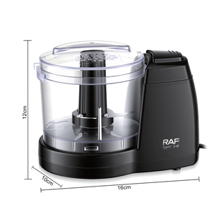 Hachoir à viande et légumes RAF R.7068 150W 750ML Lames en acier inoxydable Coupe à 360 degrés Bol amovible Commande à une touche Utilisation domestique - Product Image 6