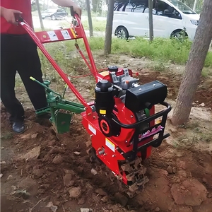 Motoculteur multifonctionnel diesel/essence facile à utiliser, idéal pour le désherbage et le creusement de fossés, modèle rouge 80, disponible au Nigeria – Vente chaude - Product Image 2