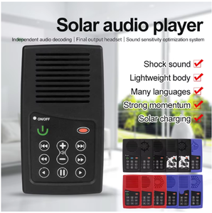 Di động năng lượng mặt trời Powered Máy nghe nhạc âm thanh tốt nhất đa-langua Koran & Kinh Thánh AM & <span class=keywords><strong>FM</strong></span> ban nhạc USB Tính năng màn hình <span class=keywords><strong>LCD</strong></span> năng lượng mặt trời USB powered đài phát thanh - Product Image 5