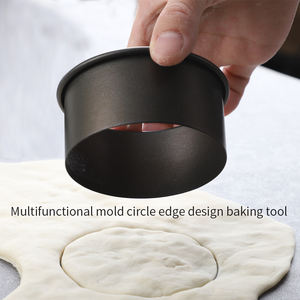 Cetakan memanggang kue 8cm, alat memanggang kue cincin Mousse dan cetakan roti biji merah logam paduan aluminium - Product Image 6