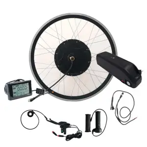 Popolare kit ebike fornitore 48v 1000w -1200w mozzo motore elettrico kit di bicicletta posteriore 7 velocità ebike kit di conversione batteria opzionale